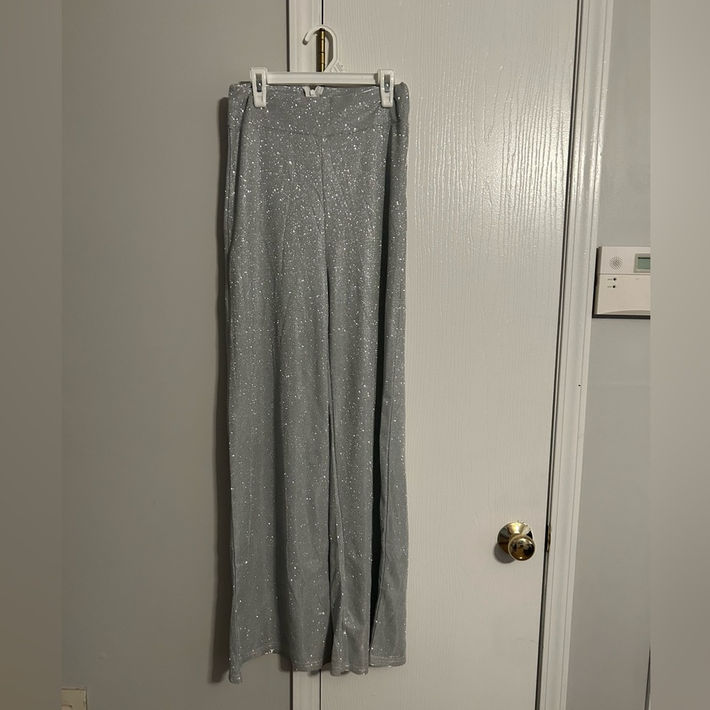 Silver party pants